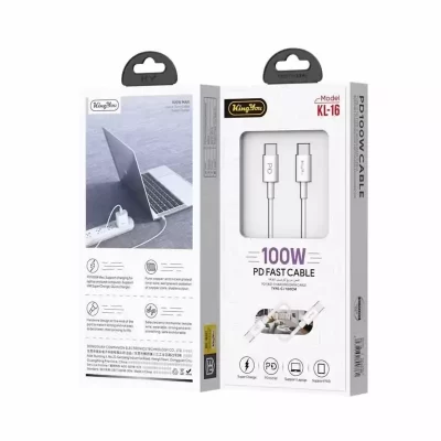 کابل دو سر تایپ سی کینگ یو king you مدل KL-16 فست شارژ